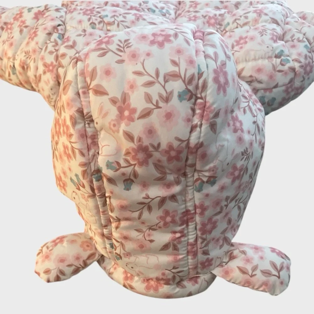 Nicole Miller Floral Baby Snowsuit  Ruffle with Hood size 6-9 months